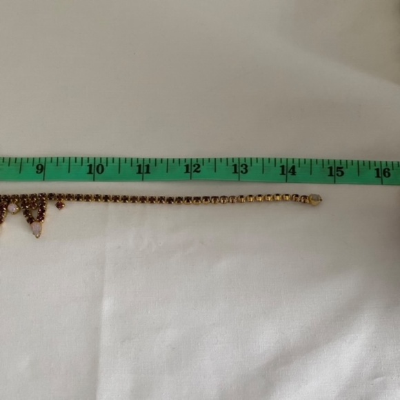 RARE Juliana Delizza & Elster Rhinestone Opal Cabochons Necklace - Picture 7 of 7